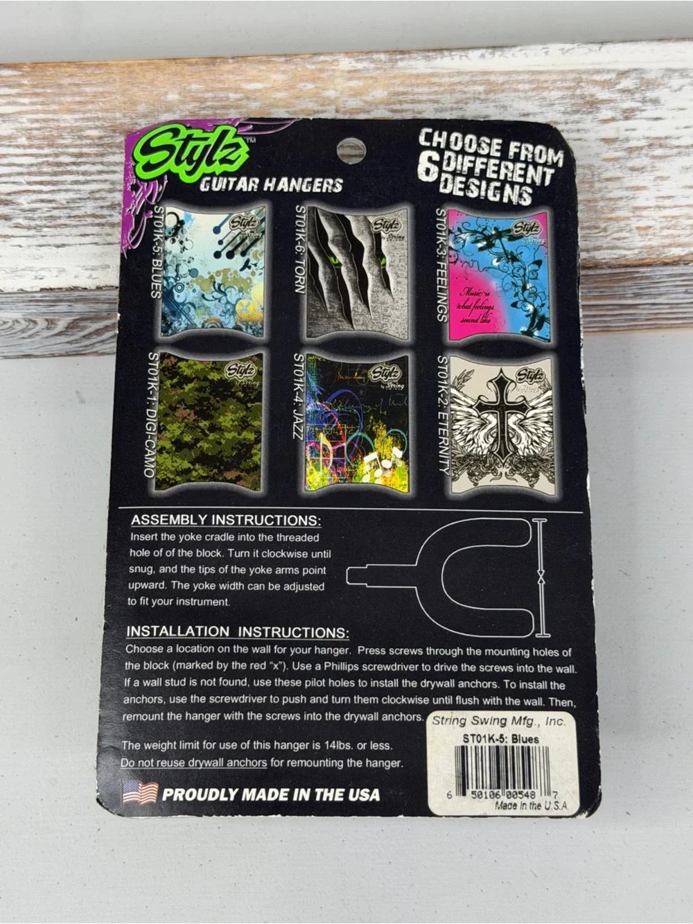 STRING SWING (STYLZ) Guitar Hanger 